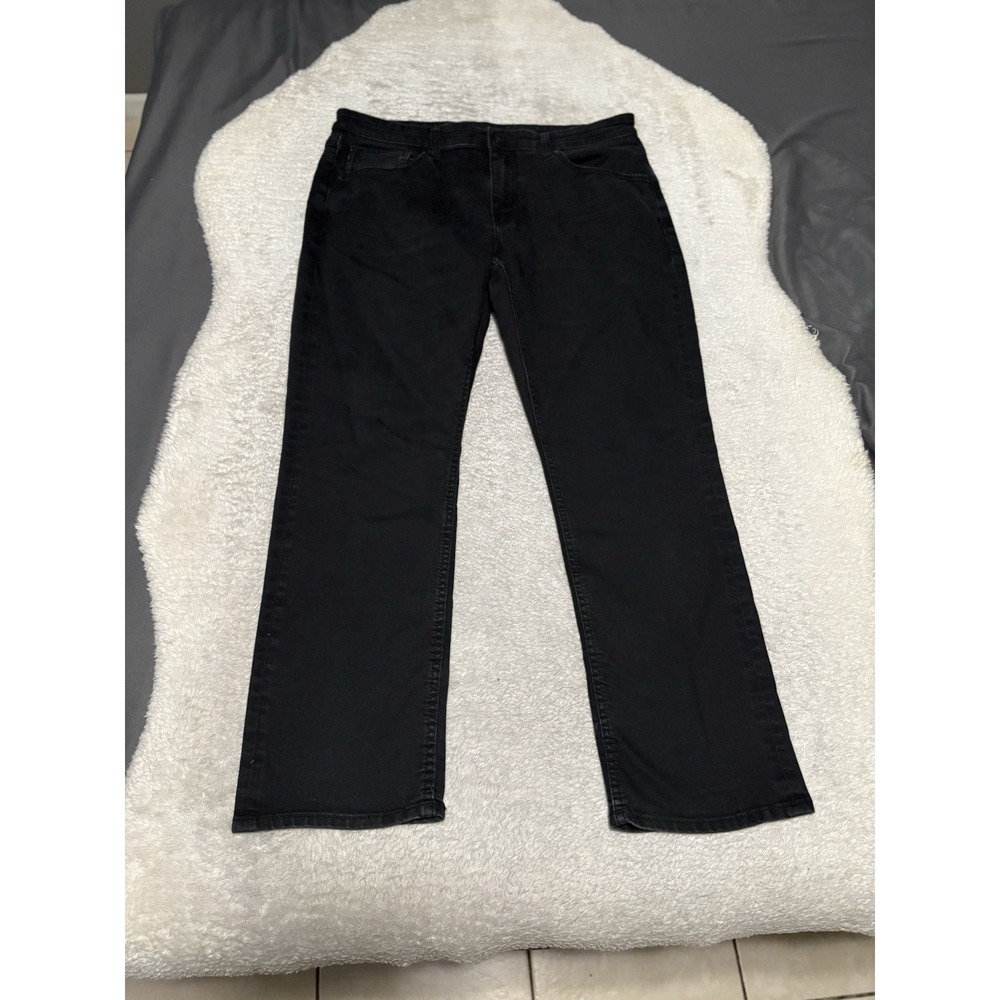 BKE Jake Straight Leg Stretch Black Denim Jeans Size 36x30 Stretch